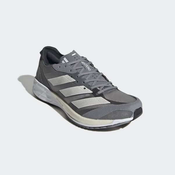 Chaussures De Course Adidas Adizero Adios 7 Grises