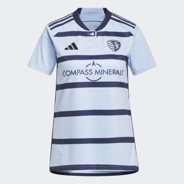 Maillot Domicile Sporting Kansas City 23/24 Adidas Glow Bleu