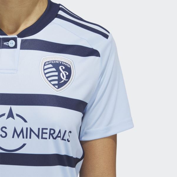 Maillot Domicile Sporting Kansas City 23/24 Adidas Glow Bleu