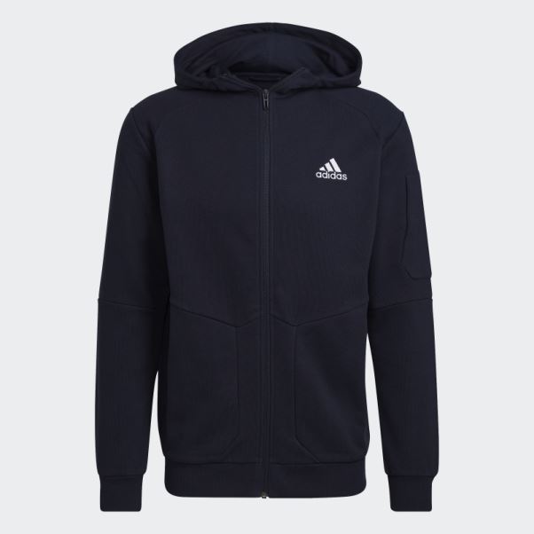 Sweat à Capuche Zippé Essentials4gameday Encre Adidas