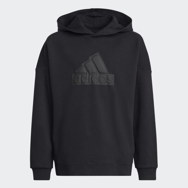 Sweat à Capuche Avec Logo Future Icons Adidas Noir