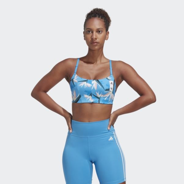 Soutien-gorge à Maintien Léger Adidas Thebe Magugu Studio Bleu