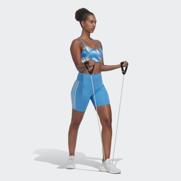 Soutien-gorge à Maintien Léger Adidas Thebe Magugu Studio Bleu