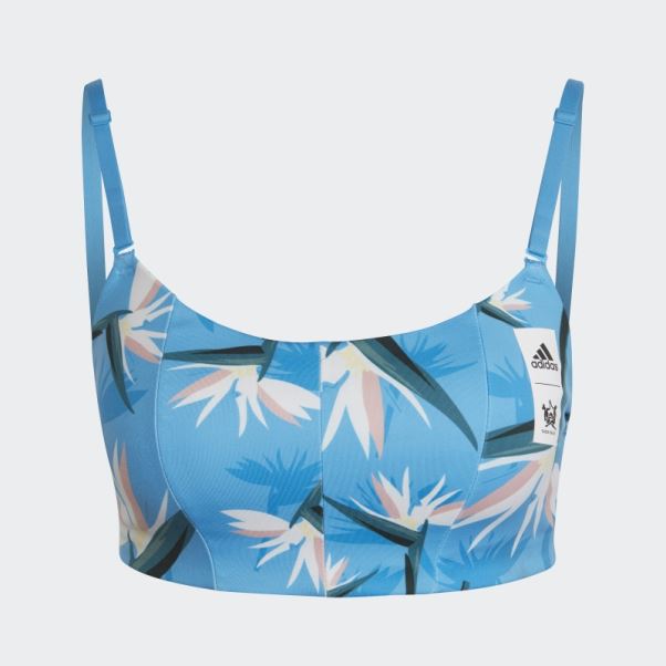 Soutien-gorge à Maintien Léger Adidas Thebe Magugu Studio Bleu