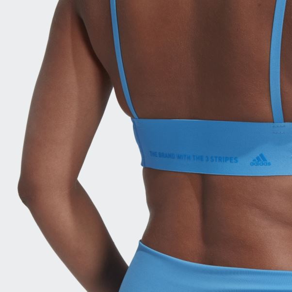 Soutien-gorge à Maintien Léger Adidas Thebe Magugu Studio Bleu