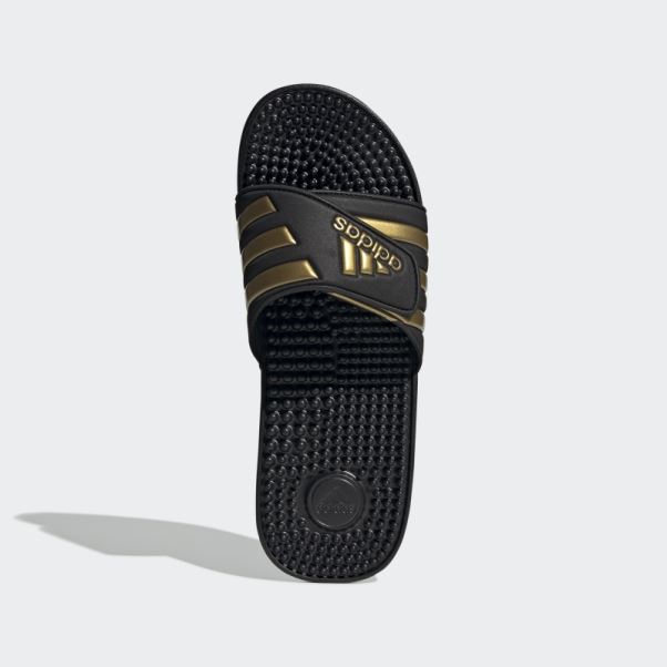 Adidas Claquettes Adissage Or Métallisé