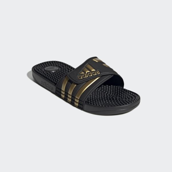 Adidas Claquettes Adissage Or Métallisé