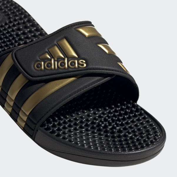 Adidas Claquettes Adissage Or Métallisé