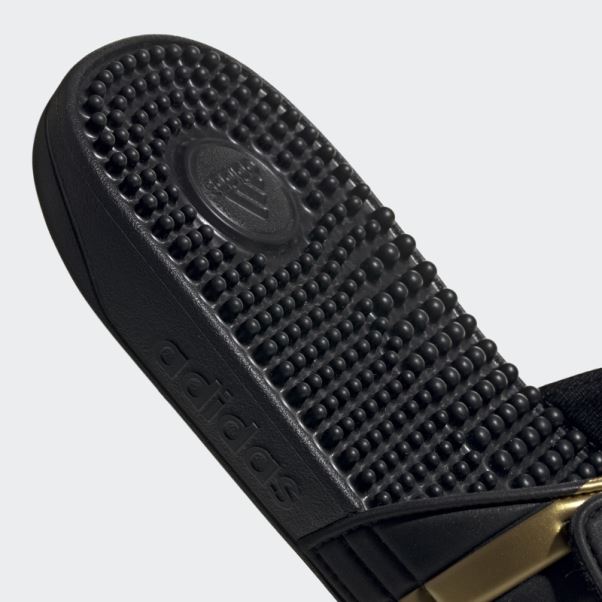 Adidas Claquettes Adissage Or Métallisé