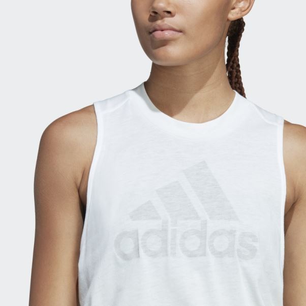 Future Icons Winners 3.0 Débardeur Adidas Blanc Mélange