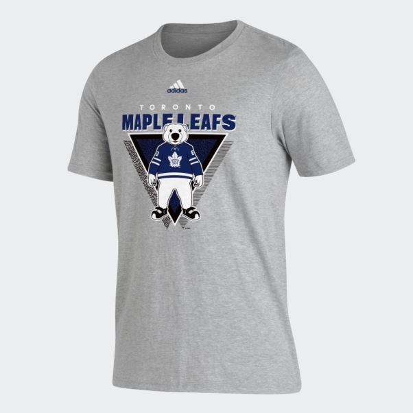Tee Shirt Adidas Maple Leafs Gris Moyen