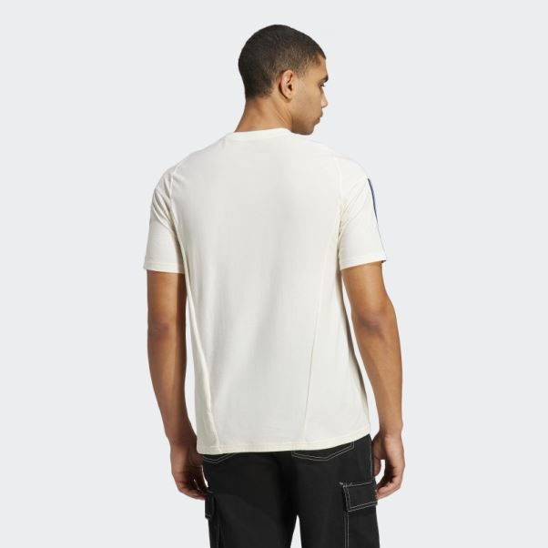 T-shirt Adidas Italy Tiro 23 En Coton Blanc