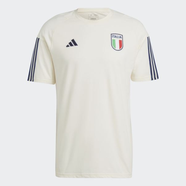T-shirt Adidas Italy Tiro 23 En Coton Blanc