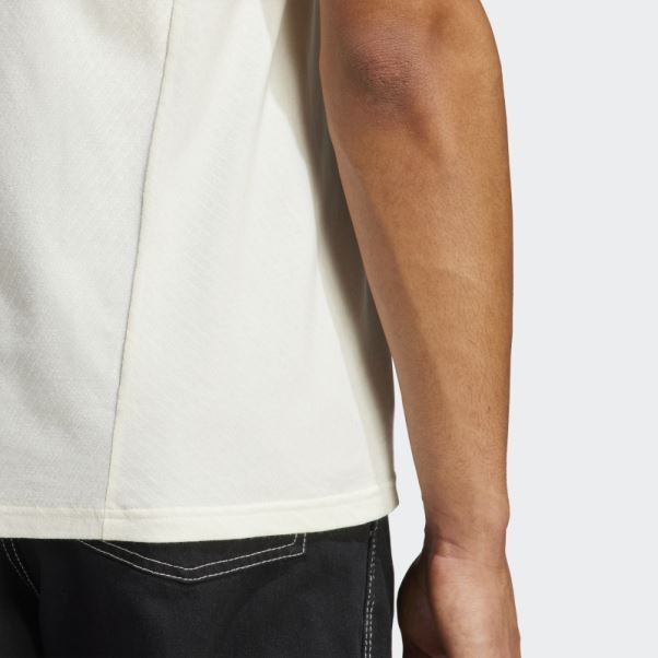 T-shirt Adidas Italy Tiro 23 En Coton Blanc