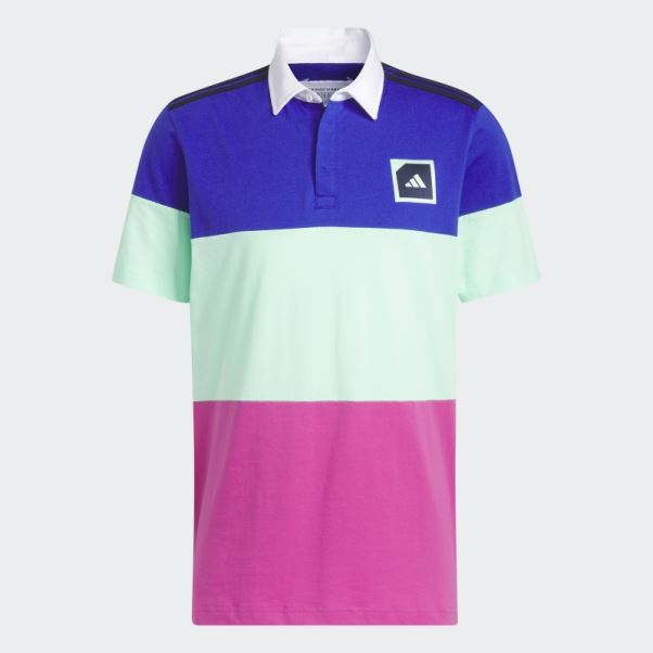 Polo De Golf Adicross Block Bleu Adidas