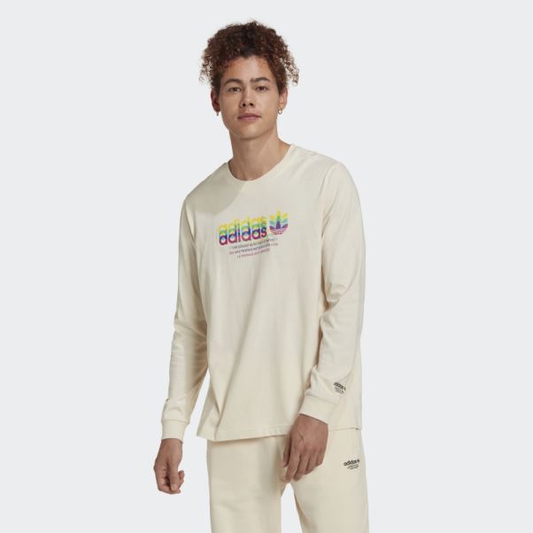 T-shirt Hyperreal Manches Longues Blanc Adidas