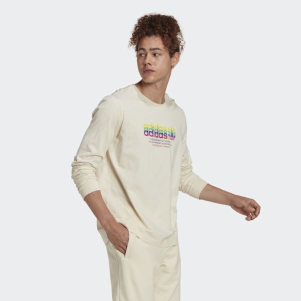 T-shirt Hyperreal Manches Longues Blanc Adidas