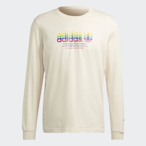 T-shirt Hyperreal Manches Longues Blanc Adidas