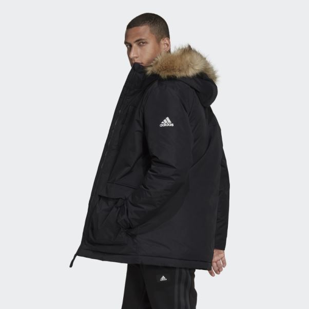 Parka à Capuche Adidas Utilitas Noir élégant