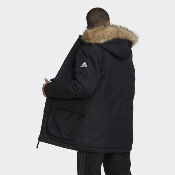 Parka à Capuche Adidas Utilitas Noir élégant