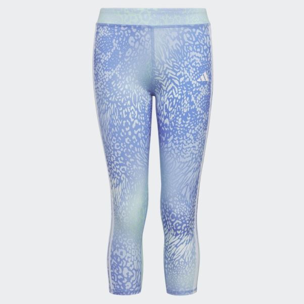 Adidas Bleu Aube 7 8 Aop 3s Serré
