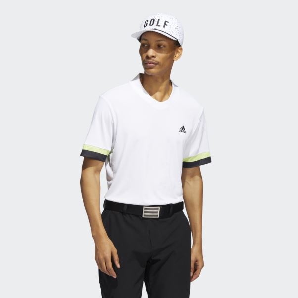 Polo Heat.rdy Adidas Blanc