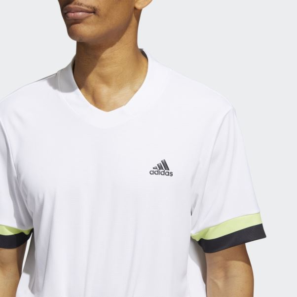 Polo Heat.rdy Adidas Blanc