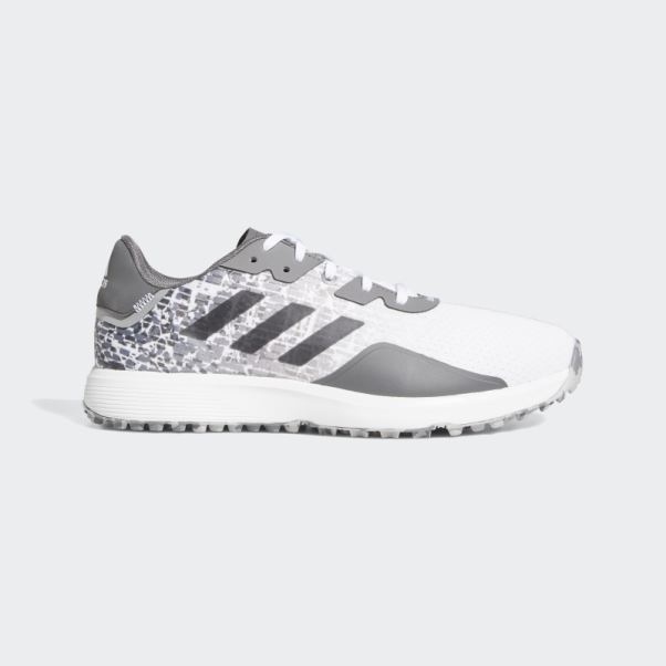 Chaussures De Golf S2g Larges Sans Crampons Blanc Adidas