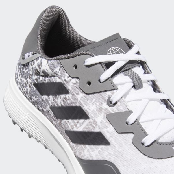 Chaussures De Golf S2g Larges Sans Crampons Blanc Adidas
