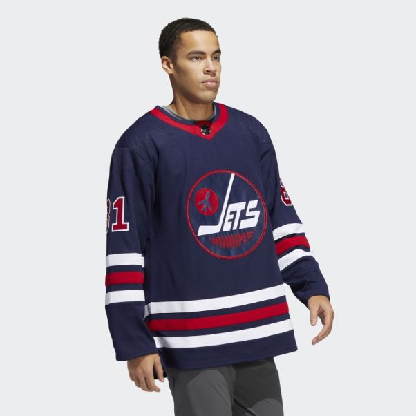 Adidas Jets Connor Troisième Maillot Authentique Bleu Marine 09 Ccm-sld