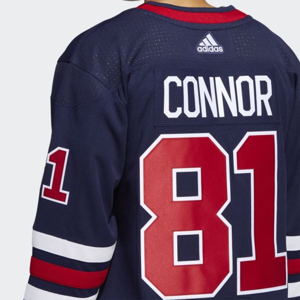 Adidas Jets Connor Troisième Maillot Authentique Bleu Marine 09 Ccm-sld