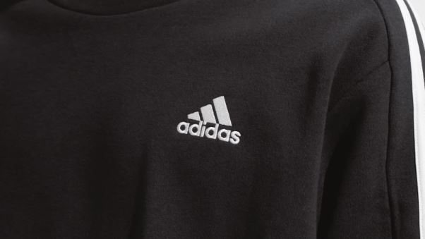 Sweat 3 Bandes En Molleton Essentials Noir Adidas