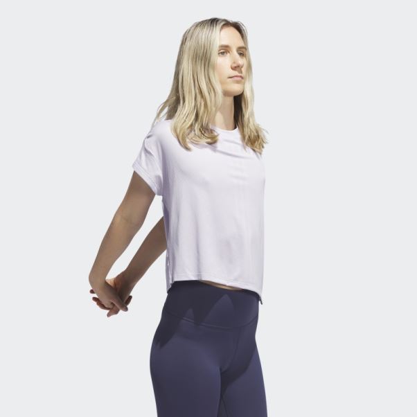 T-shirt D'entraînement Hiit Aeroready Quickburn Adidas Silver Dawn