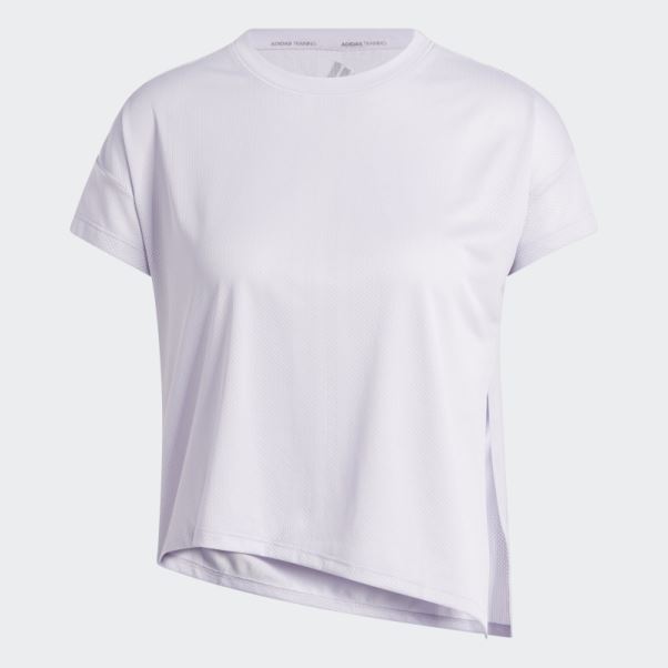 T-shirt D'entraînement Hiit Aeroready Quickburn Adidas Silver Dawn