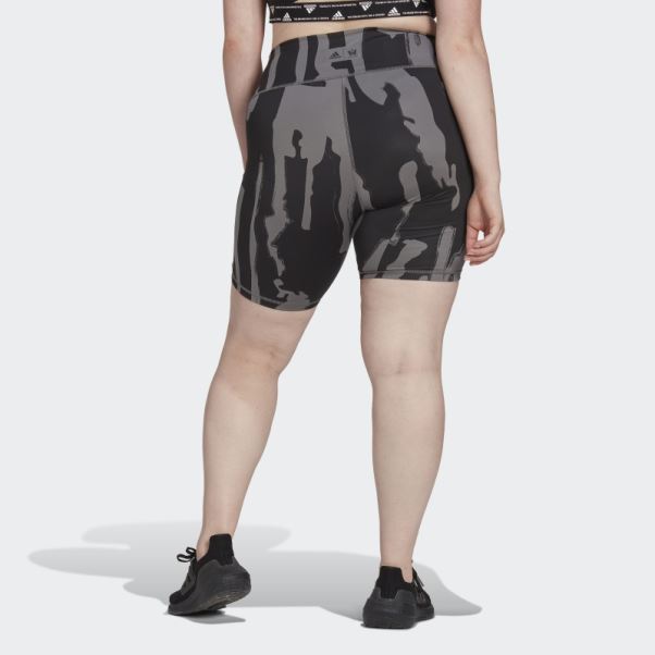 Thebe Magugu Biker Shorts (taille Plus) Adidas Gris