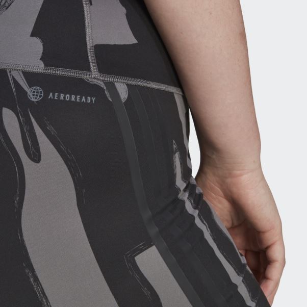 Thebe Magugu Biker Shorts (taille Plus) Adidas Gris