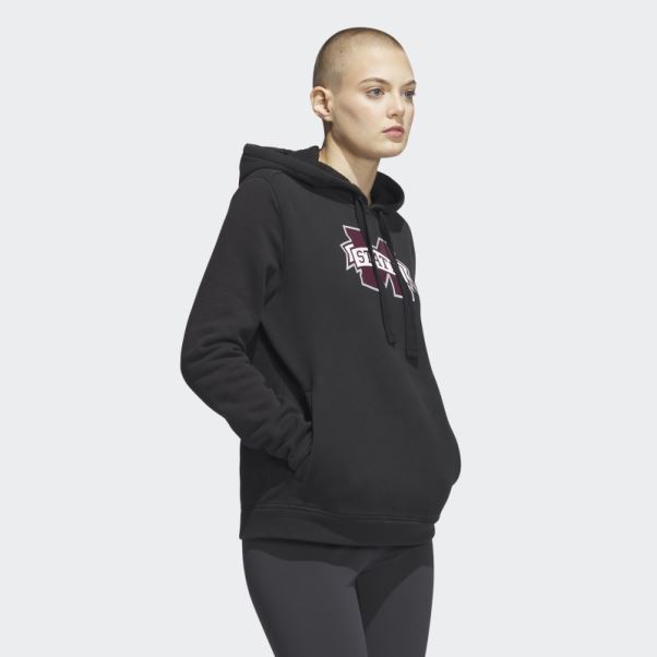 Sweat à Capuche Polaire Noir Adidas