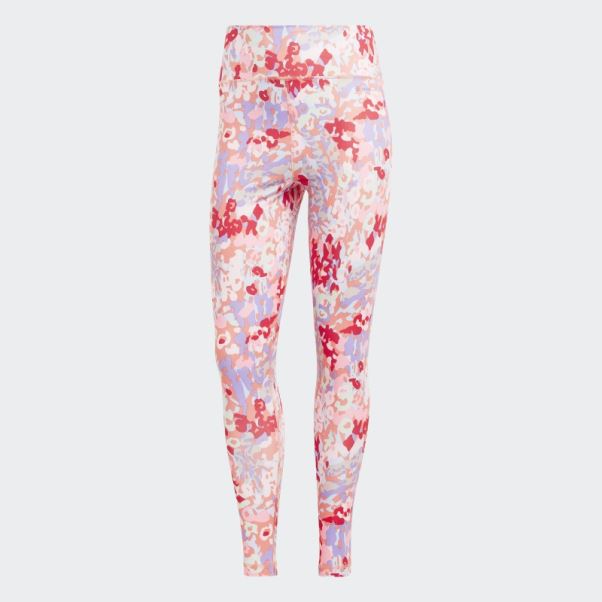 Train Essentials Legging Taille Haute Imprimé 7/8 écarlate Adidas