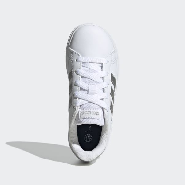 Chaussures De Tennis à Lacets Adidas Grand Court Lifestyle Blanches