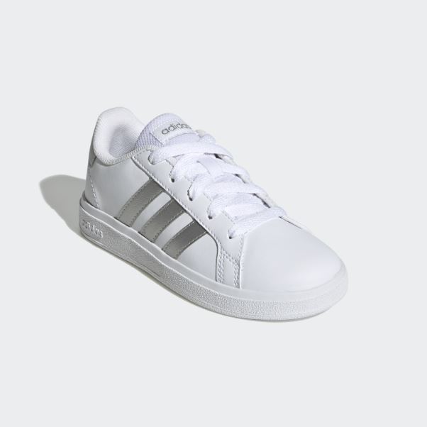 Chaussures De Tennis à Lacets Adidas Grand Court Lifestyle Blanches