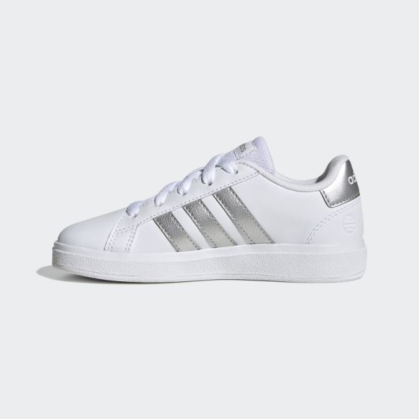 Chaussures De Tennis à Lacets Adidas Grand Court Lifestyle Blanches