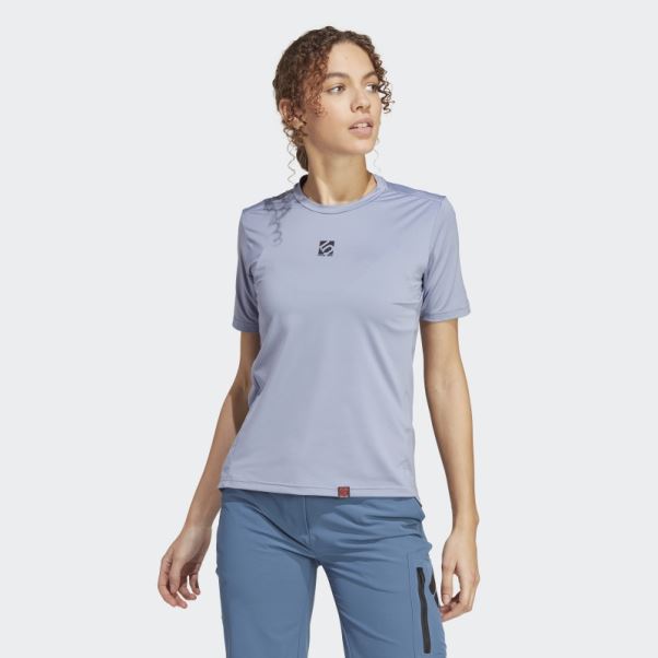 Tee Shirt Adidas Silver Violet Five Ten Bike Trailx