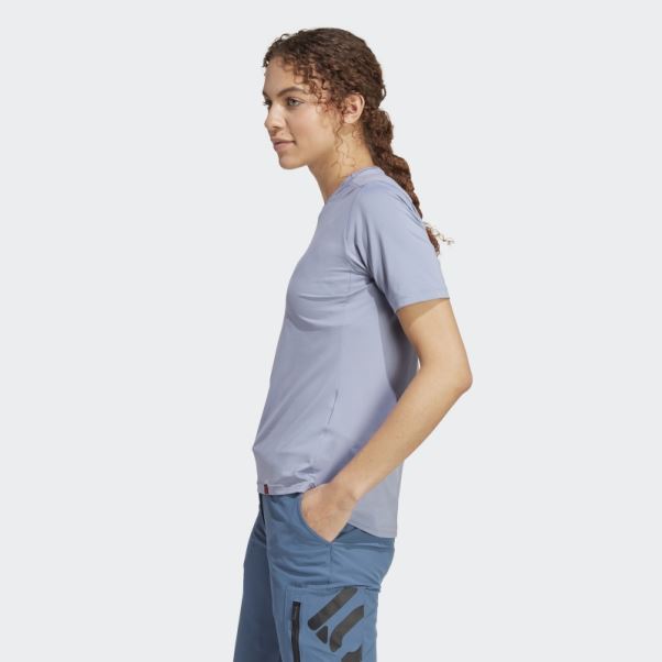 Tee Shirt Adidas Silver Violet Five Ten Bike Trailx