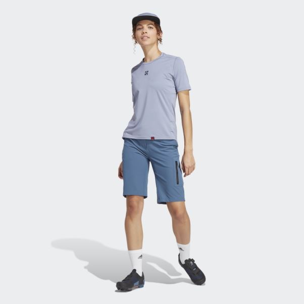 Tee Shirt Adidas Silver Violet Five Ten Bike Trailx