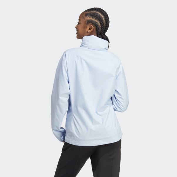 Veste Bsc 3-stripes Rain.rdy Bleu Aube Adidas