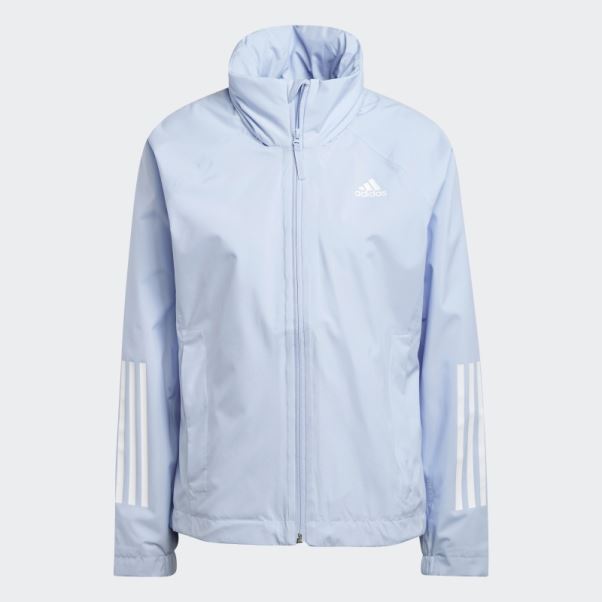 Veste Bsc 3-stripes Rain.rdy Bleu Aube Adidas