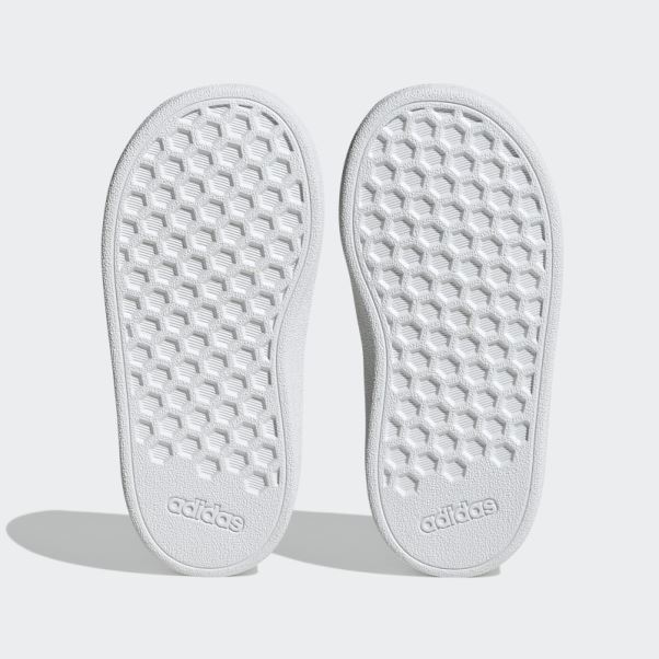 Chaussures à Crochets Et Boucles Adidas Grand Court Lifestyle Vert Court