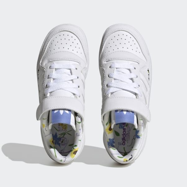 Chaussures Adidas Forum Low Vertes