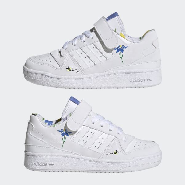 Chaussures Adidas Forum Low Vertes