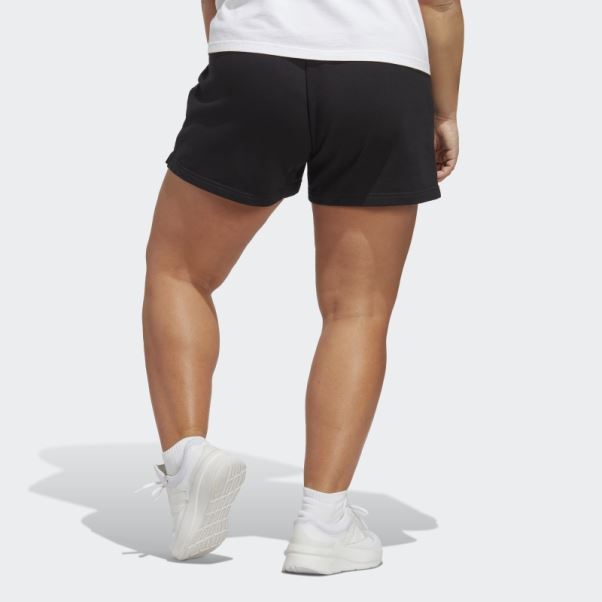 Short Adidas Essentials Linear Français Terry Noir (grande Taille)